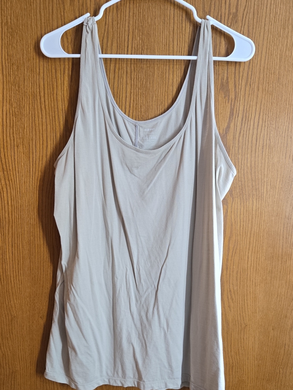 Old Navy Cream Tank Top - Soft Scoop Neck